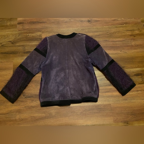 Rare Women's JINX SENIOR Handwoven Wool Suede Designer Jacket Colored - Picture 8 of 13